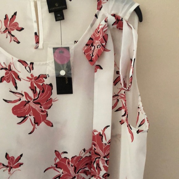 Worthington Asymmetrical Bow Top - Picture 4 of 6